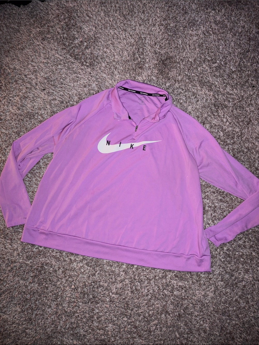 Nike Lavender Half-Zip Pullover Sweatshirt